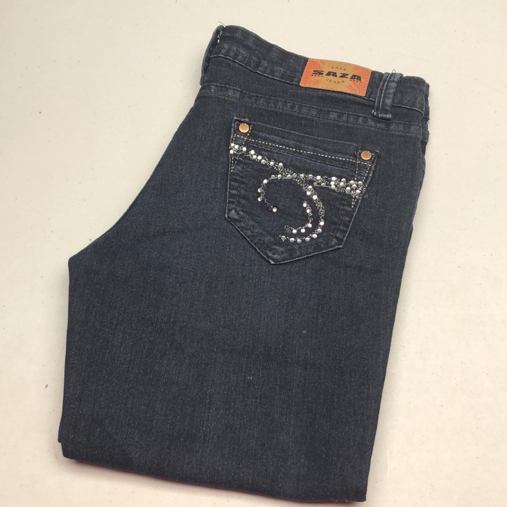LIKE NEW SAZA JEANS DENIM CAPRIS 9/30x17  ⭐️